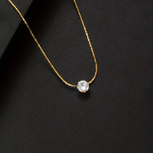 Solitaire Pendant Necklace - Image 5