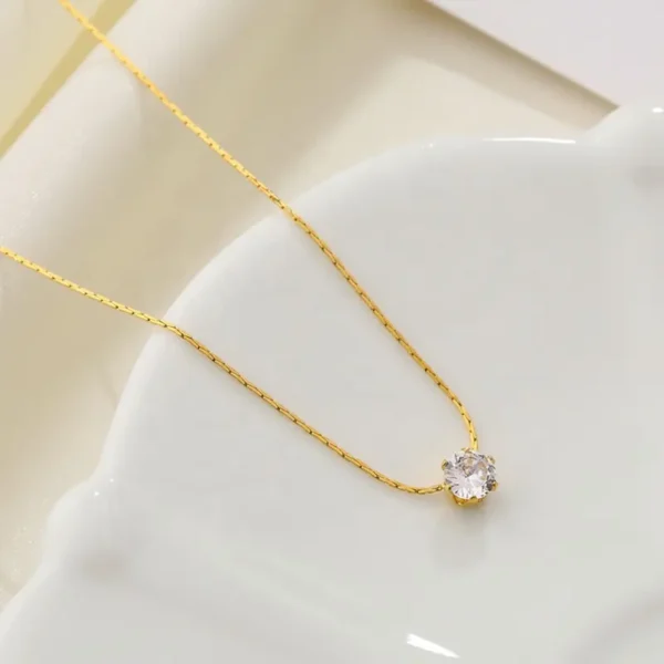 Solitaire Pendant Necklace