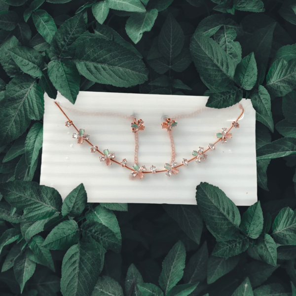 Floral Necklace & Earrings Set - Image 4