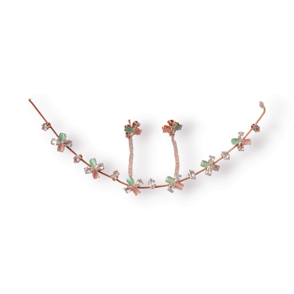 Floral Necklace & Earrings Set - Image 8