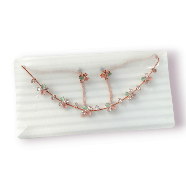 Floral Necklace & Earrings Set - Image 6