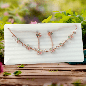 Floral Necklace & Earrings Set