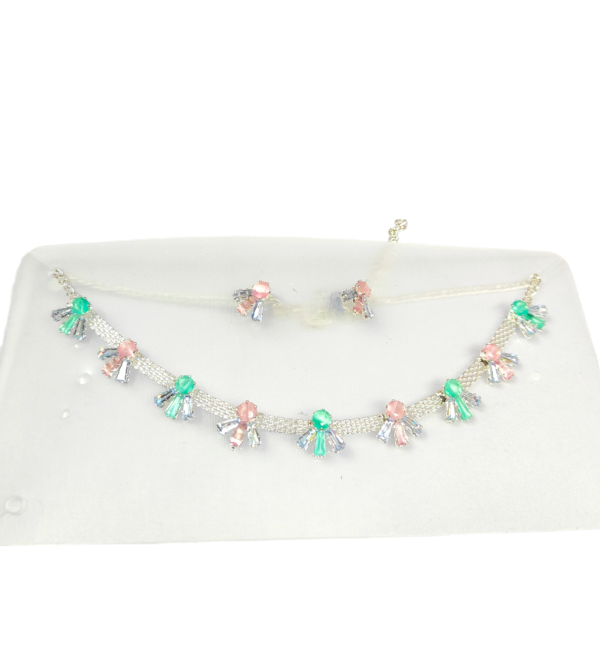 Pastel Choker & Earrings Set - Image 3