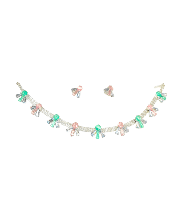 Pastel Choker & Earrings Set - Image 5
