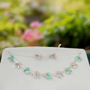 Pastel Choker & Earrings Set