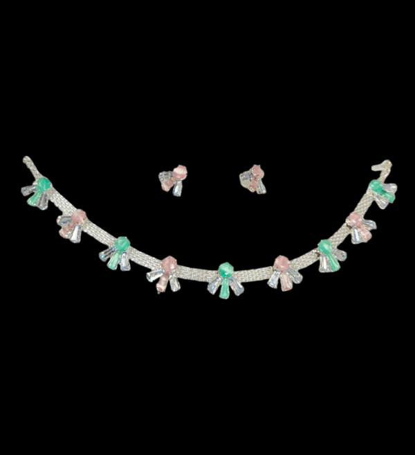 Pastel Choker & Earrings Set - Image 2