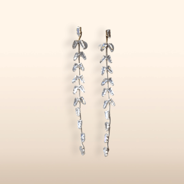 Dazzling Crystal Drop Earrings - Image 2