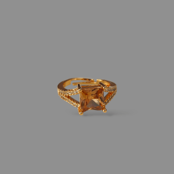 Radiant Square-Cut Statement Ring - Image 4