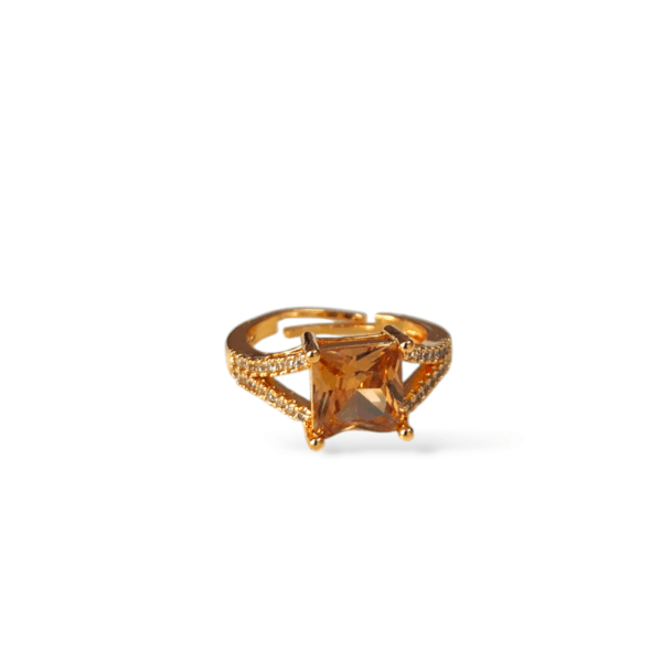 Radiant Square-Cut Statement Ring - Image 2