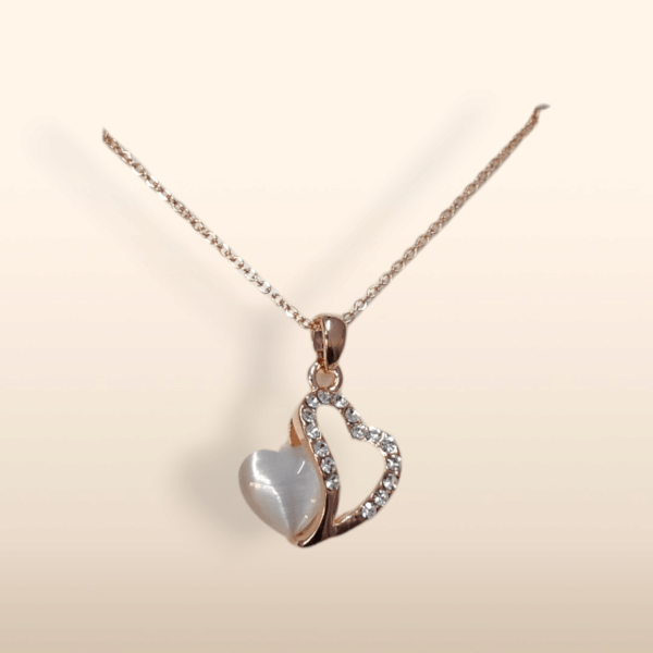 Crystal Heart Pendant Necklace - Image 5